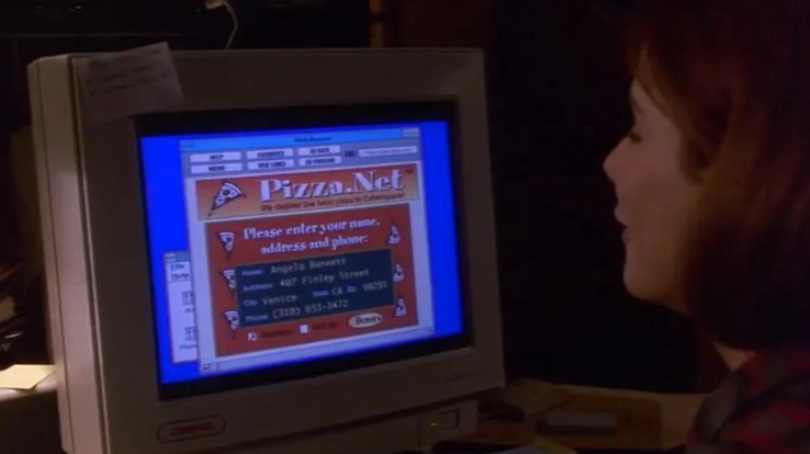 the net pizza scene that inspired the shirt