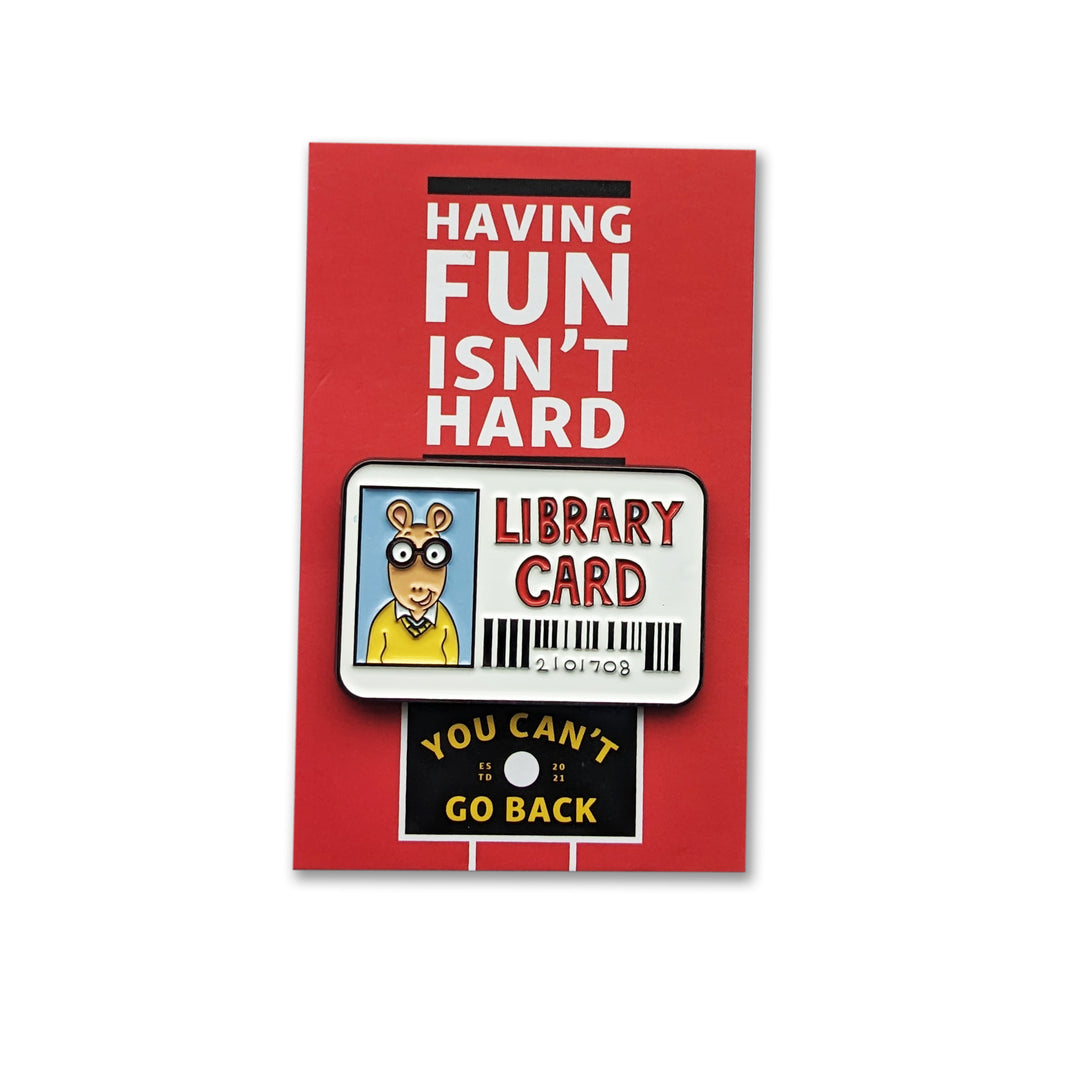 Arthur Library Card Enamel Pin gift set