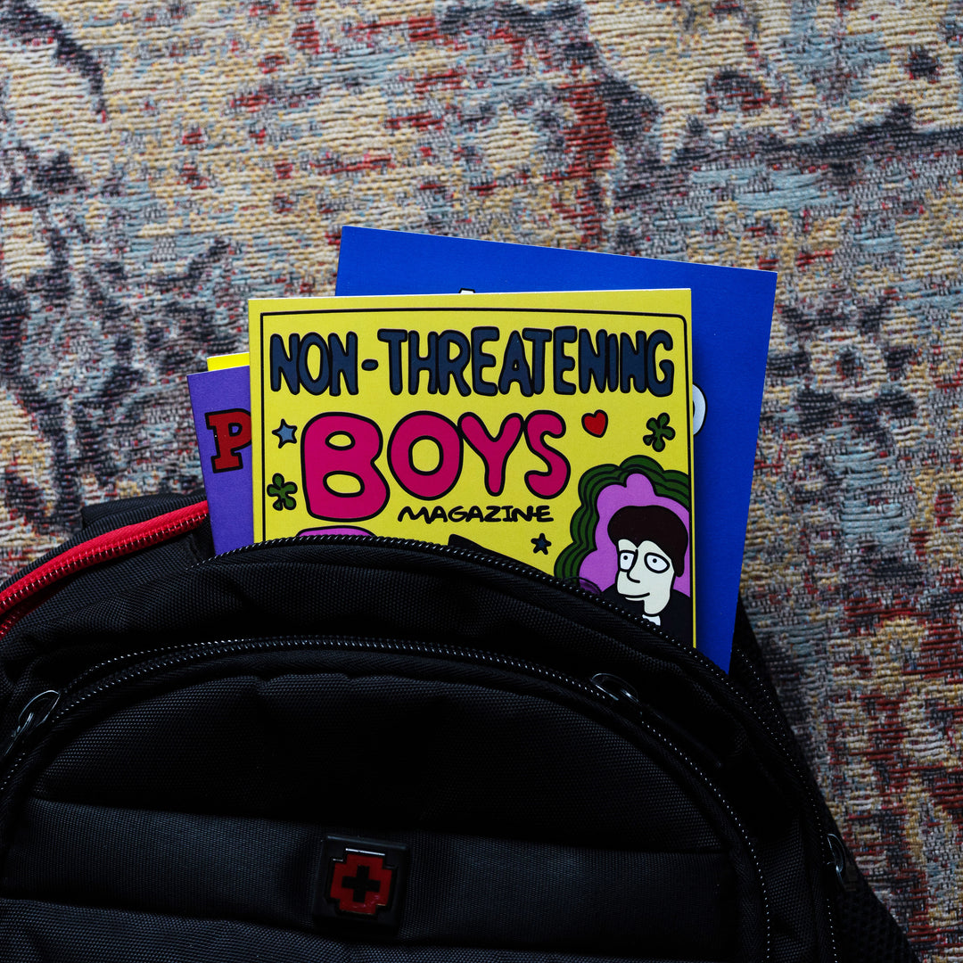 Non Threatening Boys Notebook in school bag