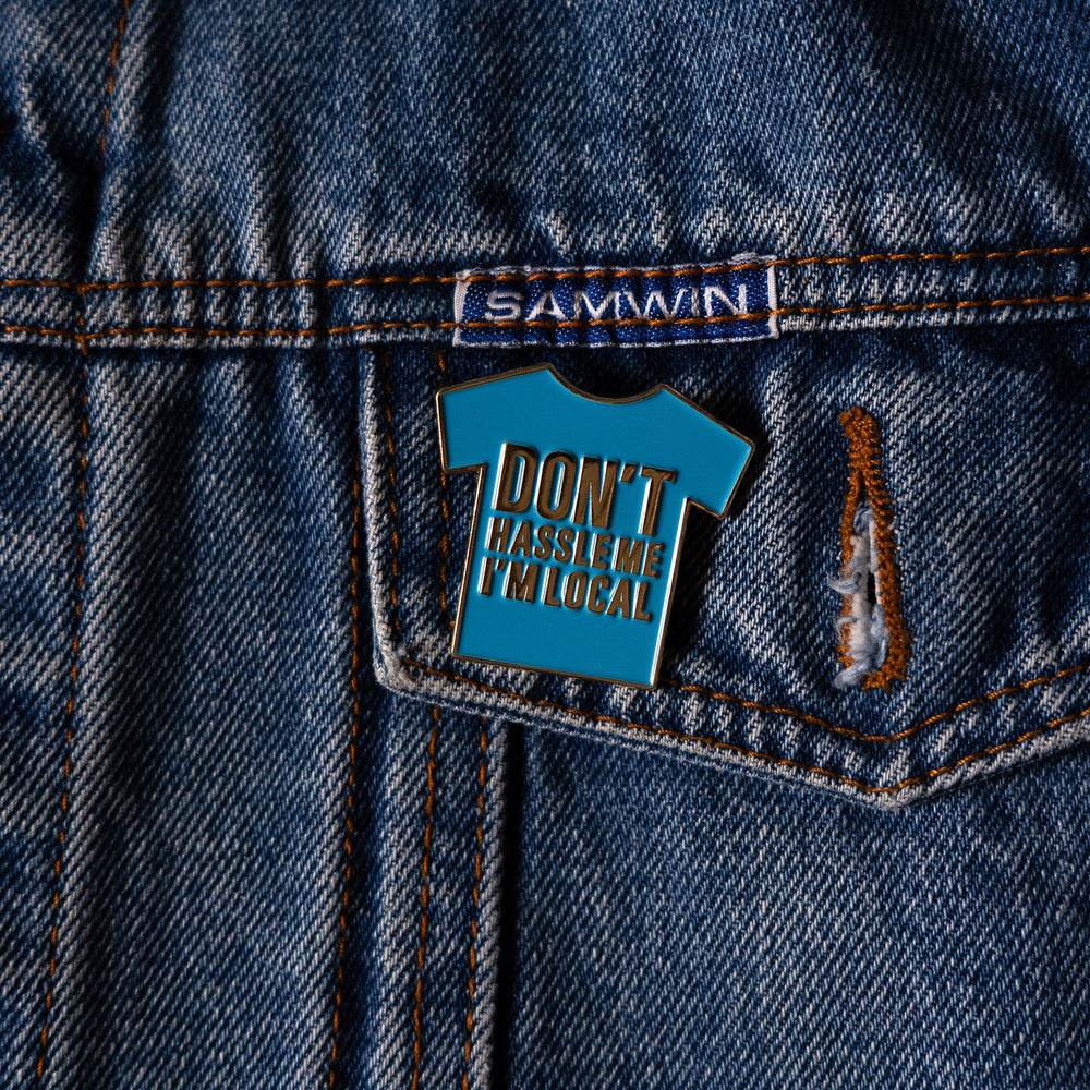 Don't Hassle Me I'm Local Pin What About Bob enamel pin!