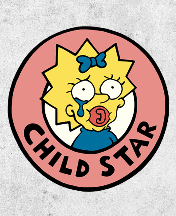 Maggie Simpson Child Star Sticker - bestplayever