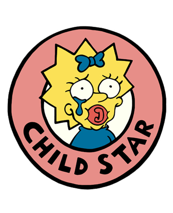 Maggie Simpson Child Star Sticker 