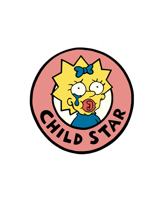 Maggie Simpson Child Star Sticker - bestplayever